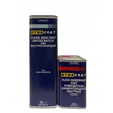  Лак акриловий безбарвний швидкий Dyna HS 3000, 5л + затв. 2,5л fast