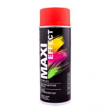 Maxi Color Емаль аерозольна флуоресцентна, червона, 400мл 