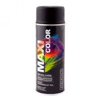 Maxi Color  Емаль аерозольна універсальна, чорна, 400мл