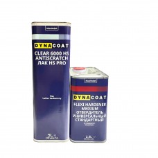  Лак акриловий безбарвний Dyna HS 6000 Medium, 5л + затв. 2,5л
